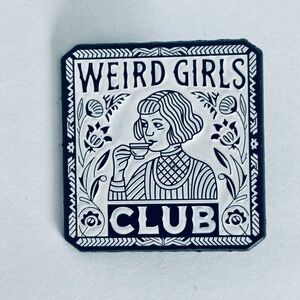 Weird Girls Club Enamel Pin, NWT